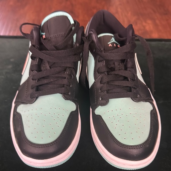 Nike Air Jordan Low in Black, Teal, and Orange - Picture 7 of 8